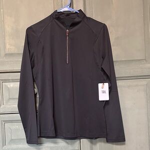 Tail Black Long-Sleeve Half-Zip Performance Top NWT